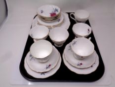 A nineteen piece Royal Albert Sweet Romance tea service