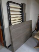 A contemporary Italian high gloss 5' bed frame by Camel Group