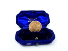 A George V sovereign 1911