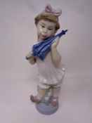 A Spanish figure 4987 : Sweet girl with umbrella.