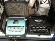 Two vintage typewriters,