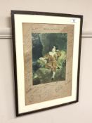 After Sir Thomas Lawrence : Master Lambton (The Red Boy), reproduction in colours, with 