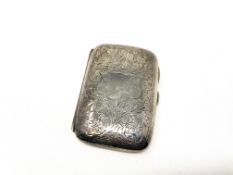 An antique silver cigarette case CONDITION REPORT: 56g