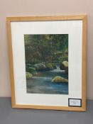 David Belilios : Harshaw Linn, pastel, signed, 35 cm x 25 cm.