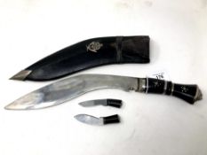 A kukri in sheath