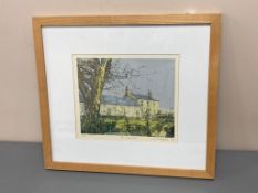 David Belilios : The boat farm, screen print, 11/14 signed, 26 cm x 21 cm.