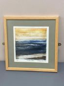 David Belilios : Kielder Dam, etching, signed, 27 cm x 26 cm.