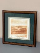 David Belilios : Kielder Dam, print, 1/18, signed, 16 cm x 15 cm.