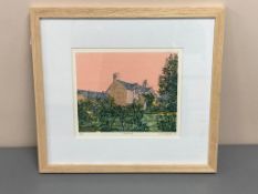 David Belilios : Bank Head, screen print, 4/14, 21 cm x 26 cm.