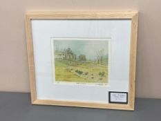 David Belilios : West Burn Bank, screen print, 1/30, signed, 17 cm x 22 cm.