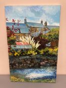 David Belilios : Burnside, oil on canvas, 72 cm x 46 cm.