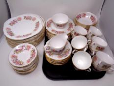 Seventy-five pieces of Colclough tea and dinner china
