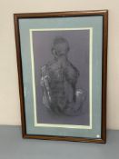 David Belilios : Nude, pastel, signed, 45 cm x 26 cm.