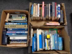 Five boxes of books of maritime interest