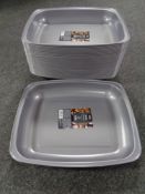 A quantity of non-stick 38 cm roasting trays (new)