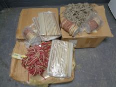 Three boxes of Duresta fabric trim