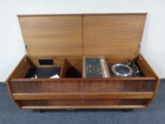 A teak cased HMV stereogram