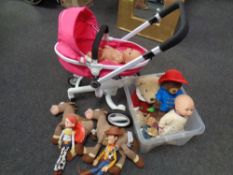A Silver Cross doll's push chair,