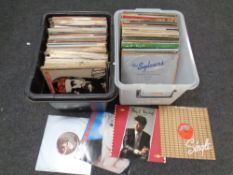 Two crates of vinyl LP's,