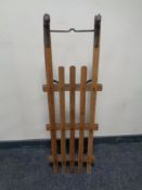 A vintage wooden sledge