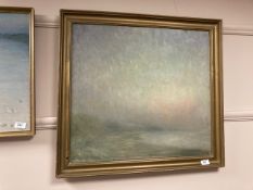 Continental school : oil on board, sunset,