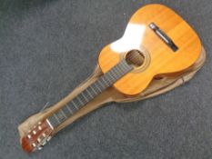 A Tatra classic acoustic guitar in carry bag