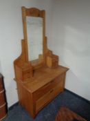 A pine dressing chest