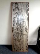 A Danish panoramic map on board,