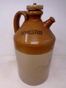 A vintage Domestos stoneware flagon