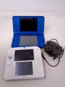 A Nintendo XL and charger and a Nintendo II DS