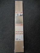 Seven packs of Leone warm oak effect laminate flooring