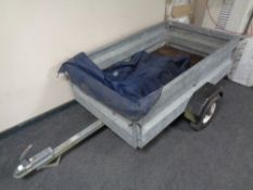 An aluminium trailer,