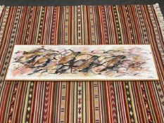 Continental school : nesting birds, oil on canvas,