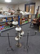 An Islamic style floor lamp,