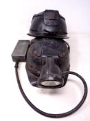 Two vintage mining hard hats
