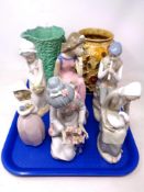 A tray of six Spanish figures,