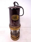 A Patterson Lamps Ltd Gateshead on Tyne miner's lamp