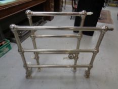 Two chrome radiators