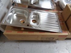 A Franke Reno stainless steel sink insert