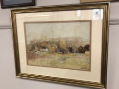 George Edward Horton (1859 - 1950) : Windsor Castle, watercolour, signed, 33 cm x 48 cm, framed.