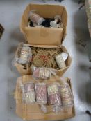 Three boxes of Duresta fabric trim