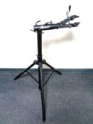 A Bikehut bike servicing stand