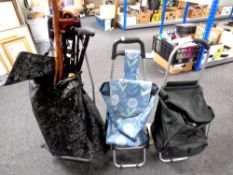 Three shopping bags,