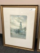 John Hamilton Glass (Scottish 1820-1885) : On the Canal at Ralley, watercolour, signed,