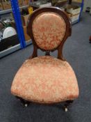 A Victorian nursing chair