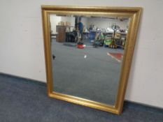 A Victorian style gilt framed over mantel mirror