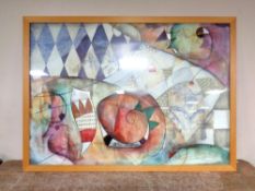 A pine framed Eric Waugh print