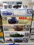 ARV Club modelling kits - Group of six 1:35 scale military models (as illustrated)