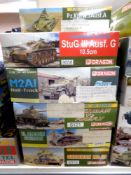 Dragon modelling kits - Group of six 1:35 scale military models (as illustrated)