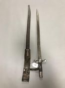 A 19th century British sword bayonet,